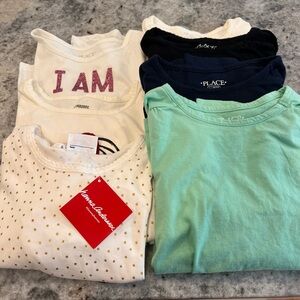 Lot/Bundle of 7 Long Sleeve Tees - Size 10/12